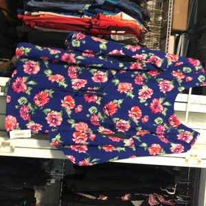 Blue and floral dress